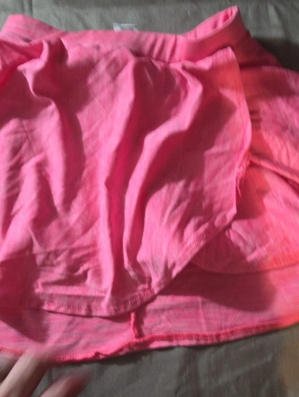 Girls Pink Active Tank and Skirt Set